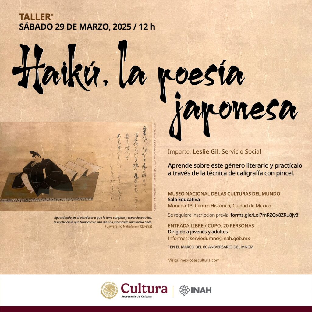 “Haikú, la poesía japonesa”, a cargo de Leslie Gil, prestadora de Servicio Social.